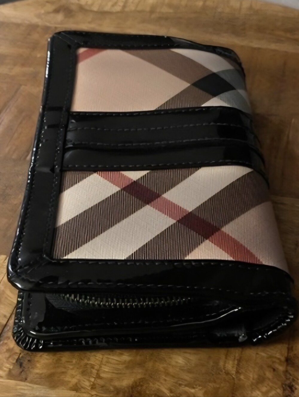 Authentic Burberry Wallet with Beige & Pink Plaid 🌸 GUC